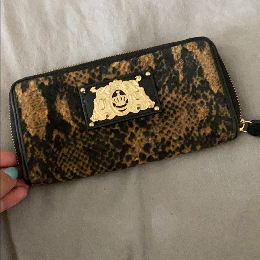 Authentic juicy couture snakeskin print wallet